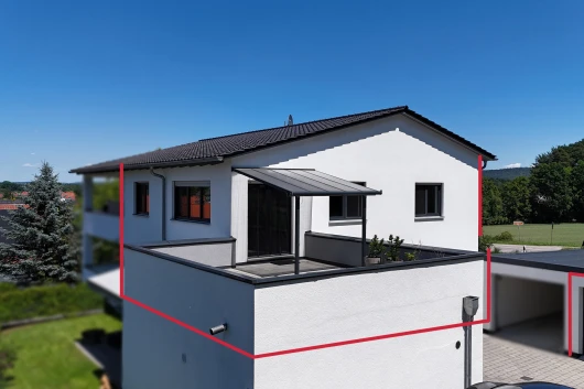 Moderne Eigentumswohnung mit großer Dachterrasse in Teublitz